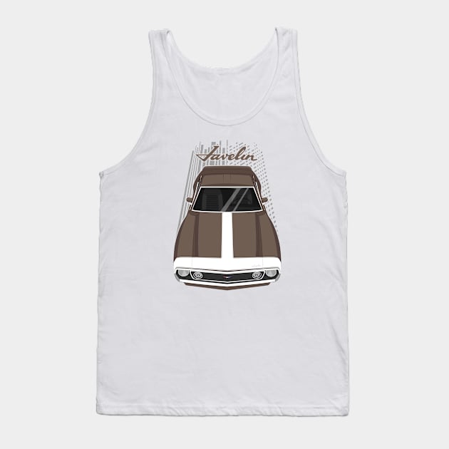 AMC Javelin AMX - Brown Tank Top by V8social